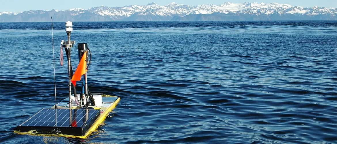 NOAA collaborates with Liquid Robotics to produce an ocean measurements instrument, the Carbon Wave Glider